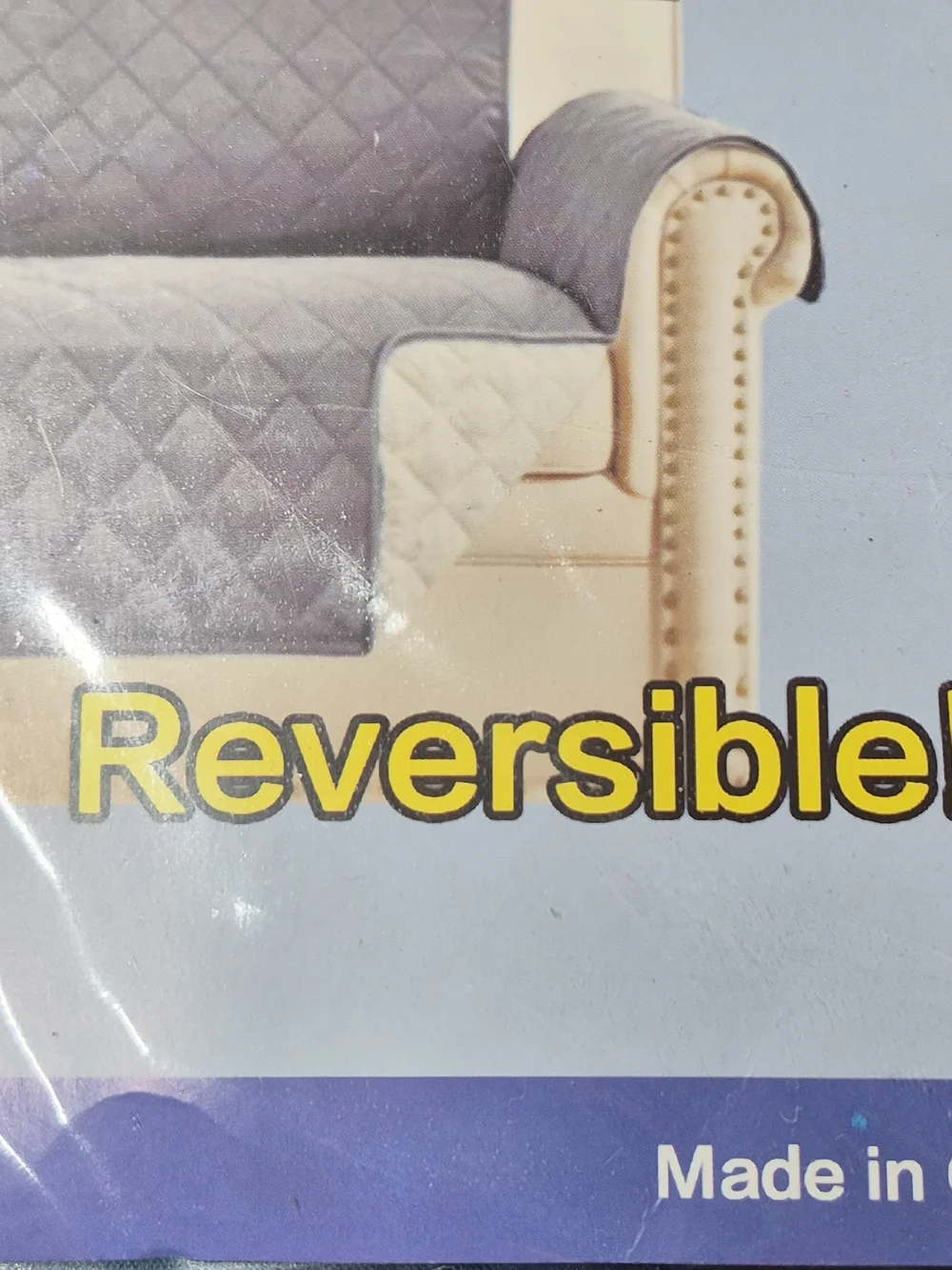 NWT H.VERSAILTEX Reversible Sofa Cover Dark Teal Water Resistant Couch Protector